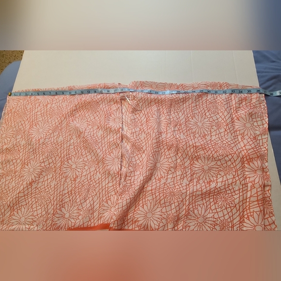 Womens Pink and White Patterned Kaftan/Cover Up NWOT OS M-L Lightweight - Picture 6 of 8